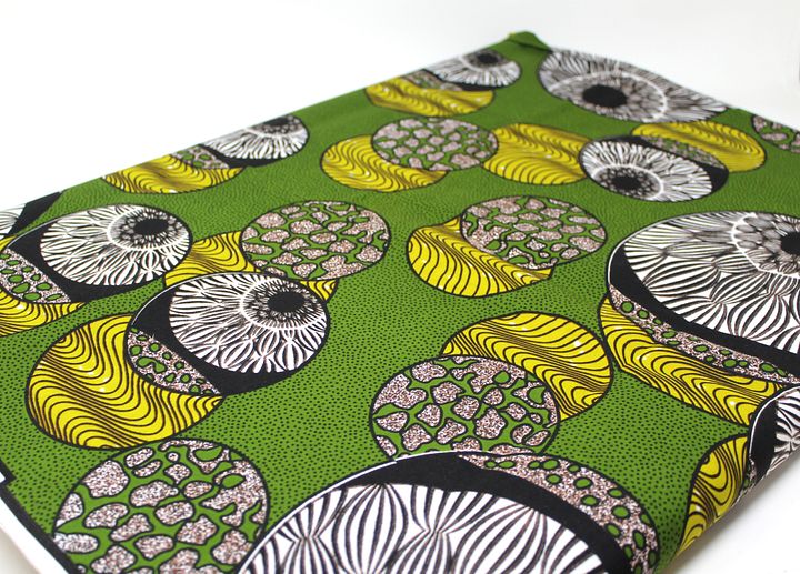 Scampolo Tessuto Wax Print - Design Astratto - 65 cm x 114 cm - cod.583/B product image (2)