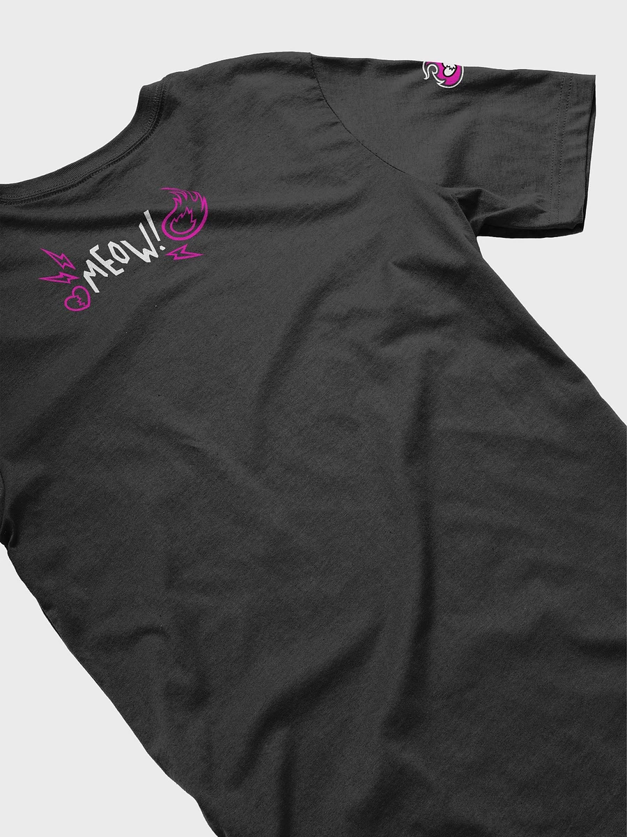 Heartbreaker Virtual Meow // T-Shirt - Hot Pink - Dark Mode product image (4)