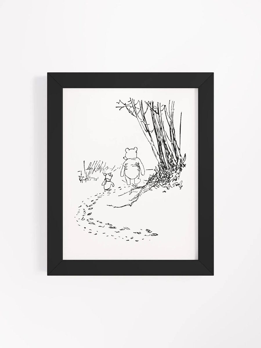 Pooh Bear and Piglet Walking the Path Framed Artwork product image (5)