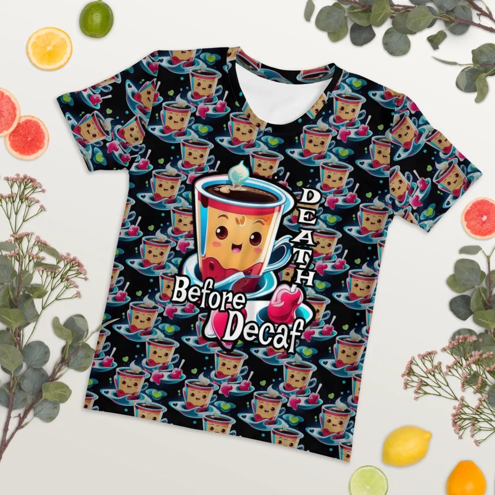 Kawaii Coffee All Over Print T-shirt product image (7)