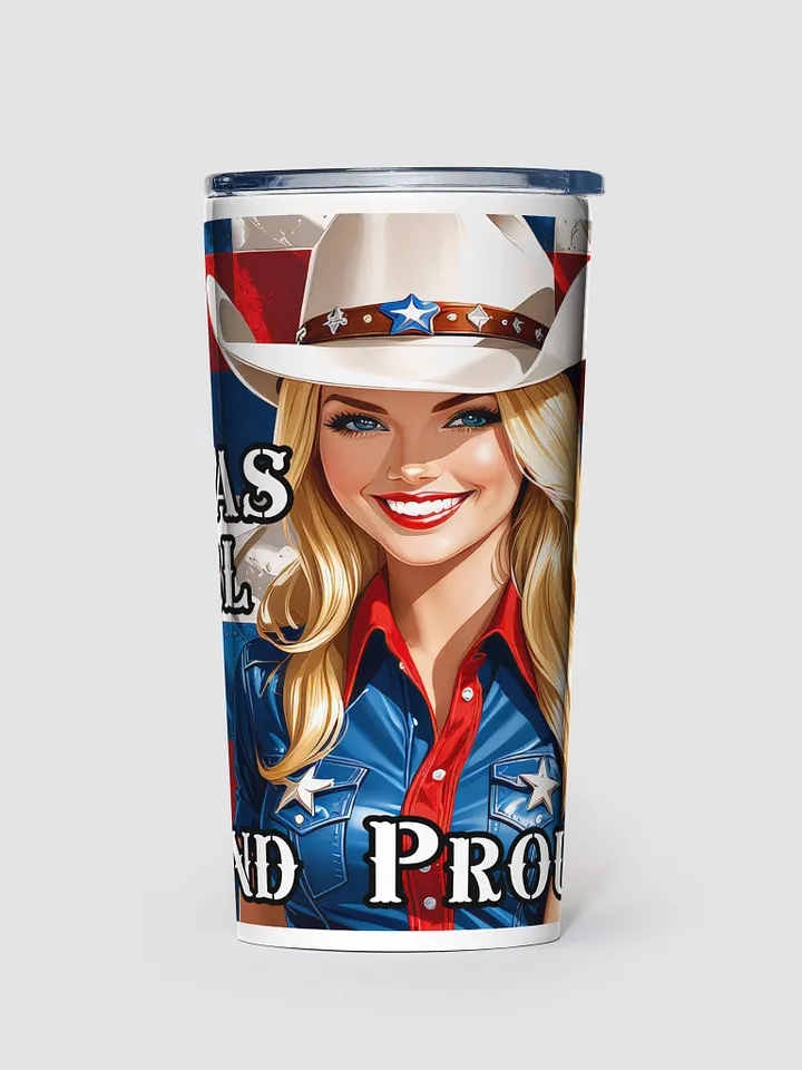 Texas Girl 20 oz Stainless Steel Tumbler - V2 product image (1)