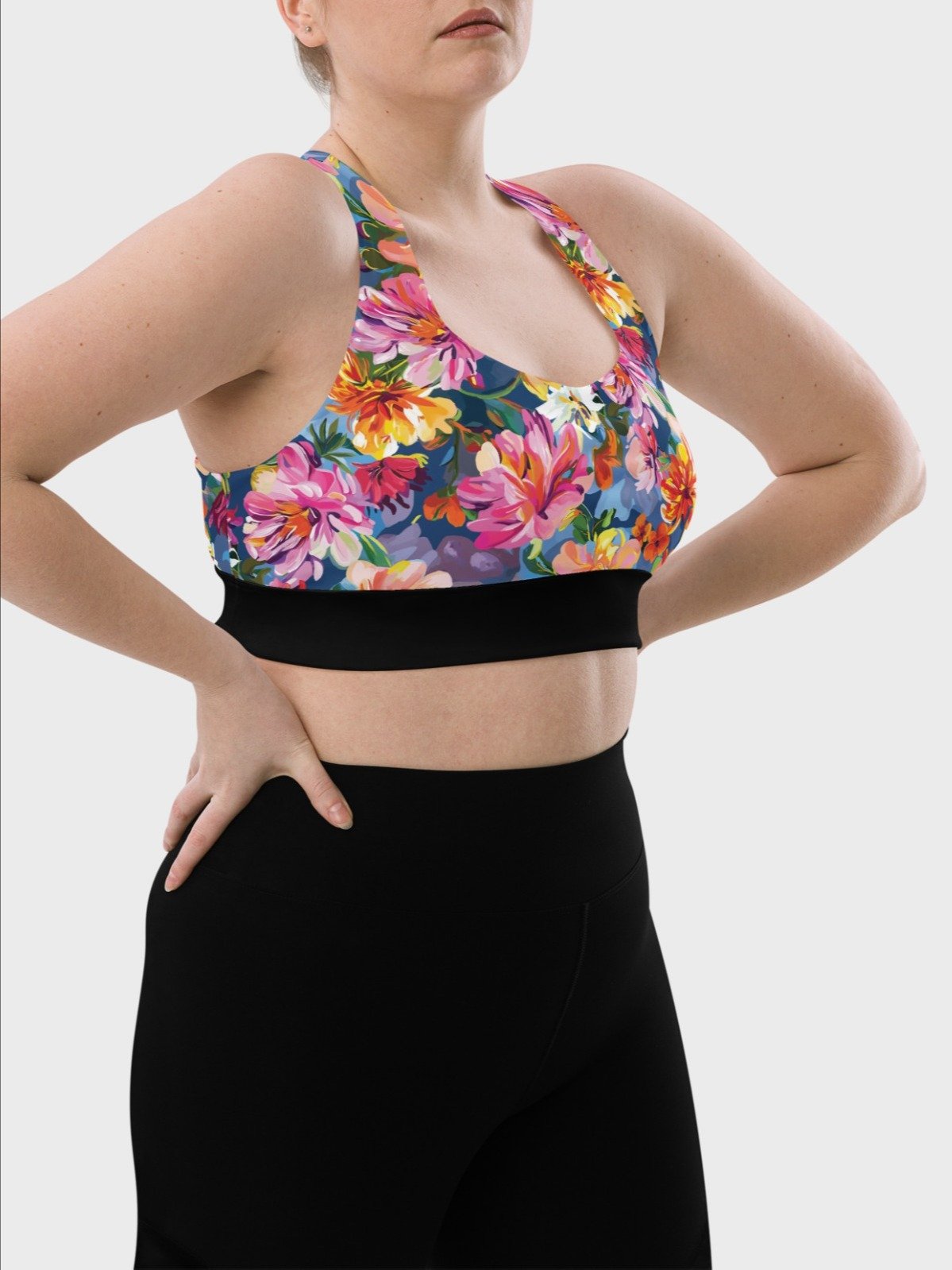 Hight Impact Bra "Bold Abstract Florals" product image (8)