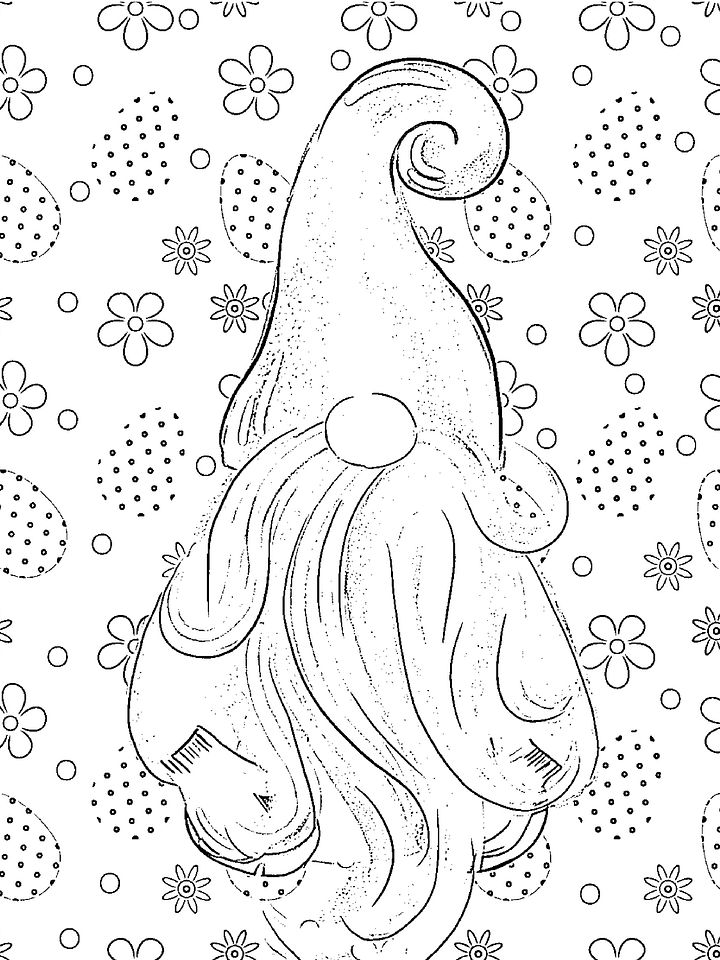 Easter Gnomes Coloring Pages-Chillin' with My Gnomies product image (2)