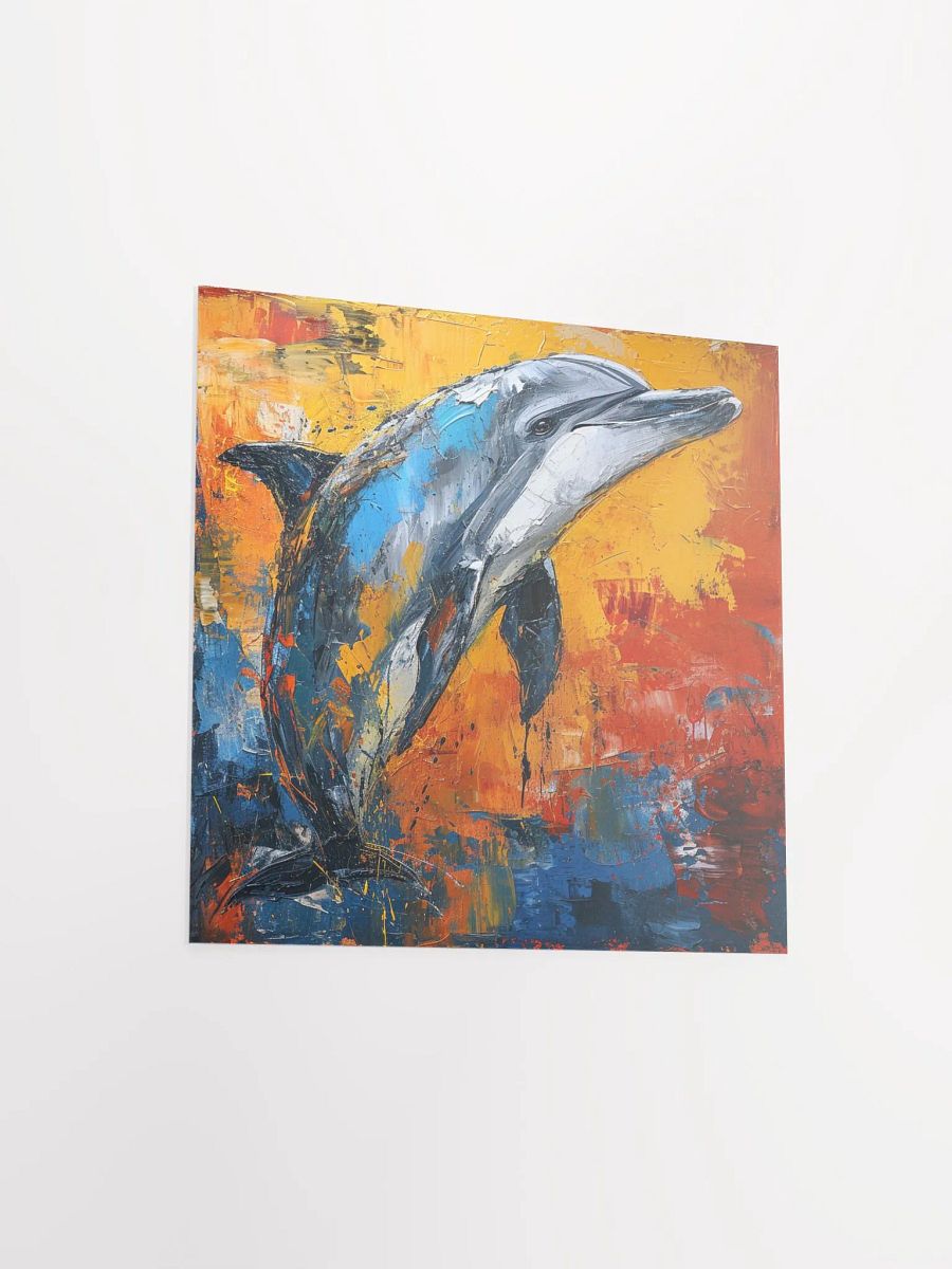 Abstract Dolphin: Neo-Expressionist Art product image (14)