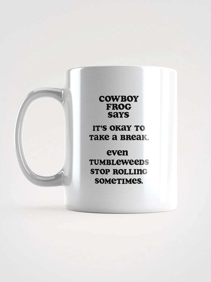 Cowboy Frog - Tumbleweeds Mug White product image (1)