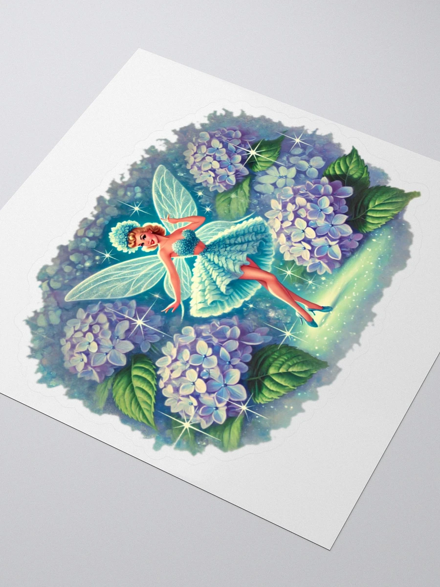 Blue Hydrangea Fairy Kiss Cut Stickers product image (3)