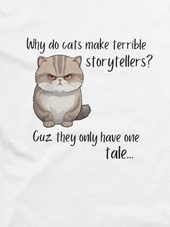 Storyteller Cat Tee - White product image (2)