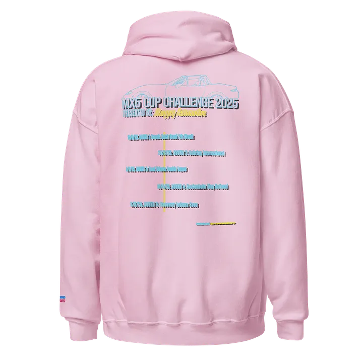 MX5 Cup Challenge Hoodie (Blue on Pink) product image (1)