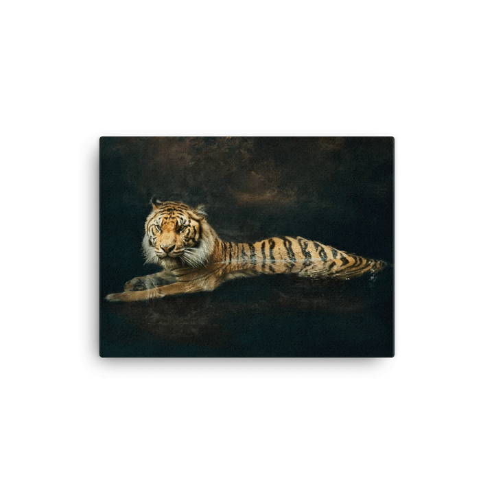 Tiger In Water Canvas product image (1)
