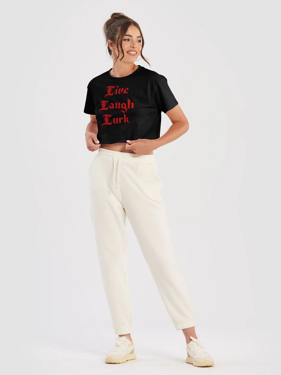 Live Laugh Lurk || Cotton Crop Tee product image (5)