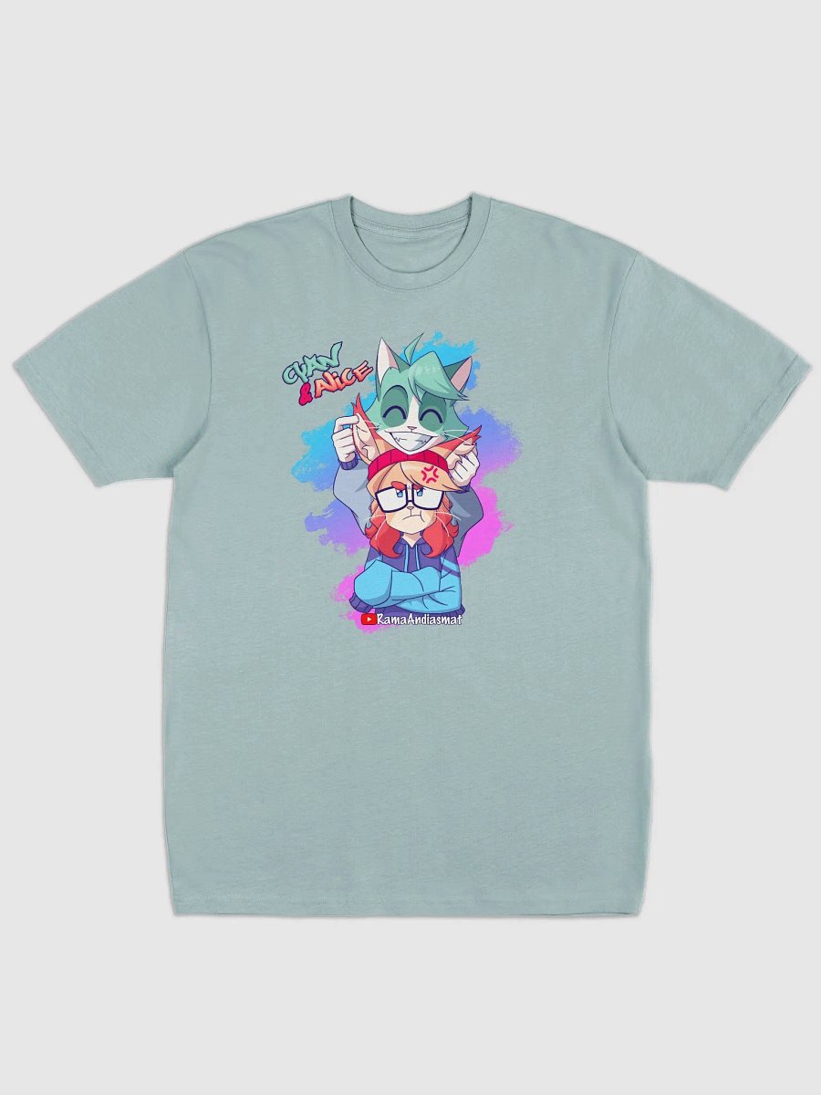 Cyan Teasing Alice Cotton Heritage Men's Premium Heavyweight Tee product image (1)