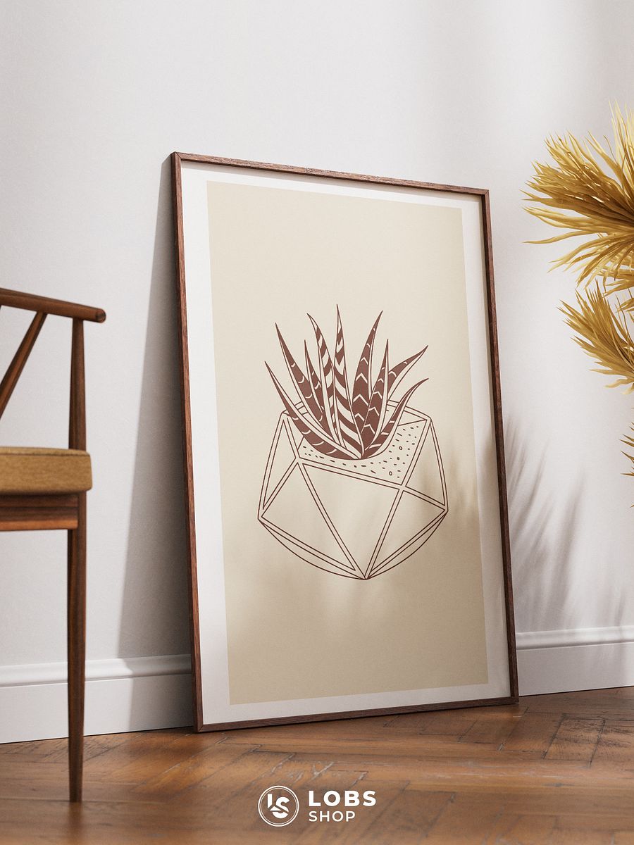 Arid Aesthetics: Modern Succulent Printable Wall Art – Bring the Desert Indoors with Style product image (3)