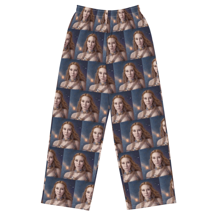 Starry Night Sky Unisex Wide-Leg Pants product image (1)