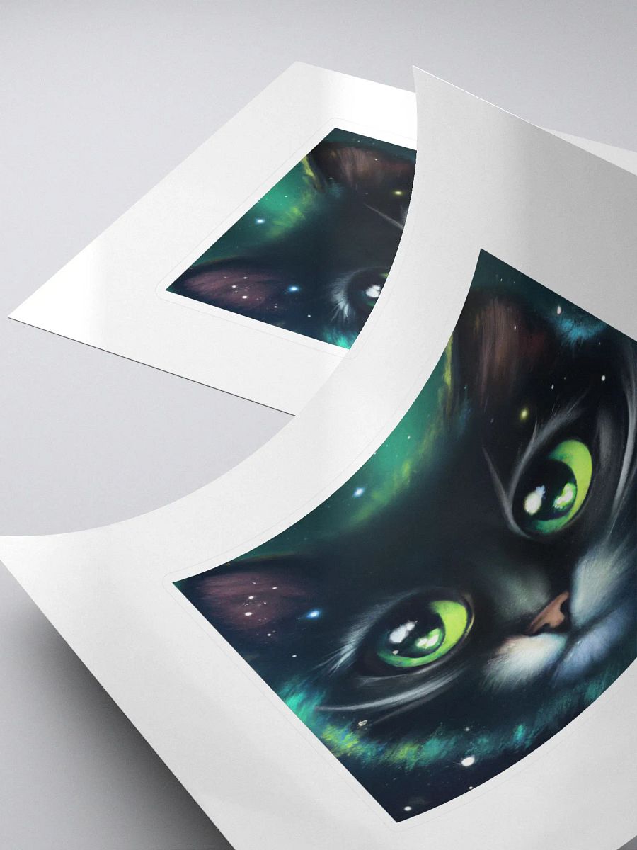Cute Galactic Kitty Sigma Sticker product image (4)