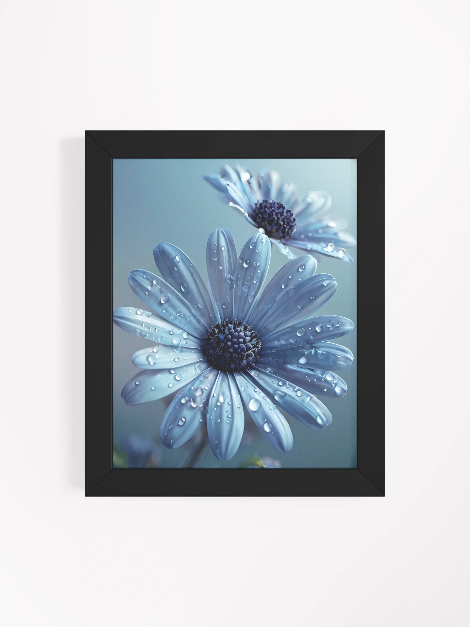Dew-Kissed Blue Blossoms Poster product image (5)