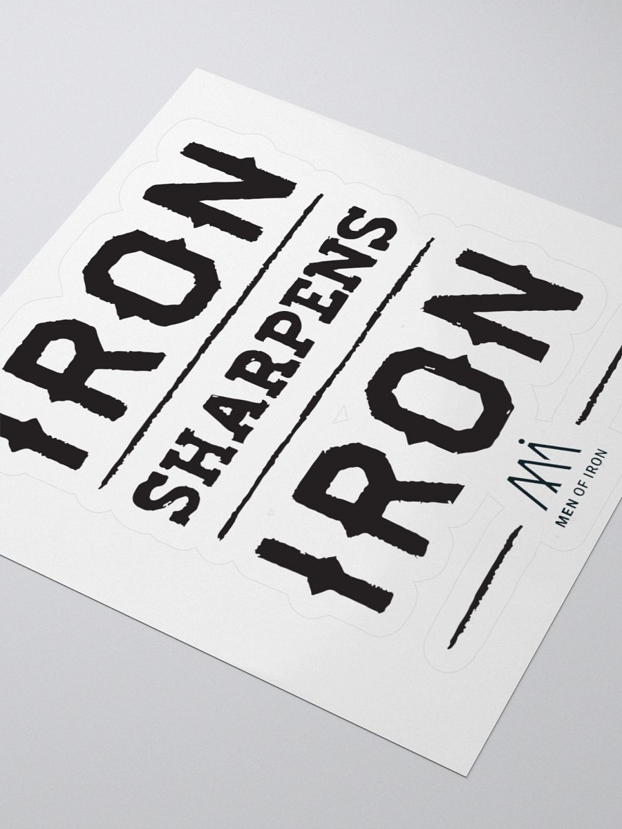 Iron Sharpens Iron Custom Cut Stickers product image (8)