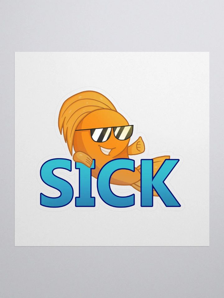 Sick Fish Sticker product image (2)
