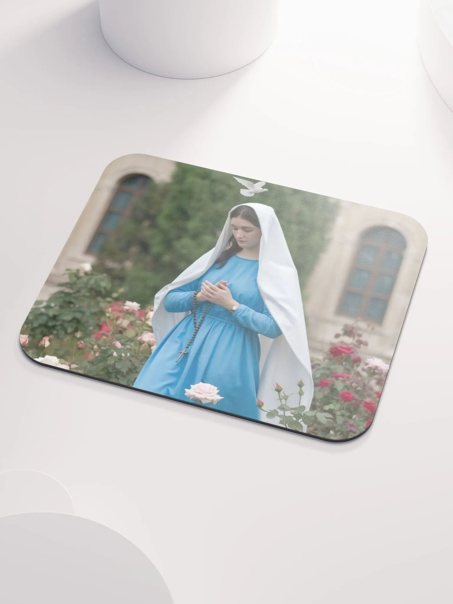Prayerful Rose Garden Mouse Pad product image (3)