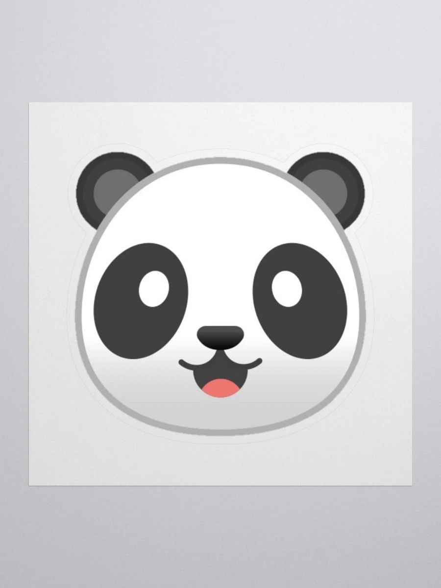 Panda Logo Kiss Cut Sticker product image (1)