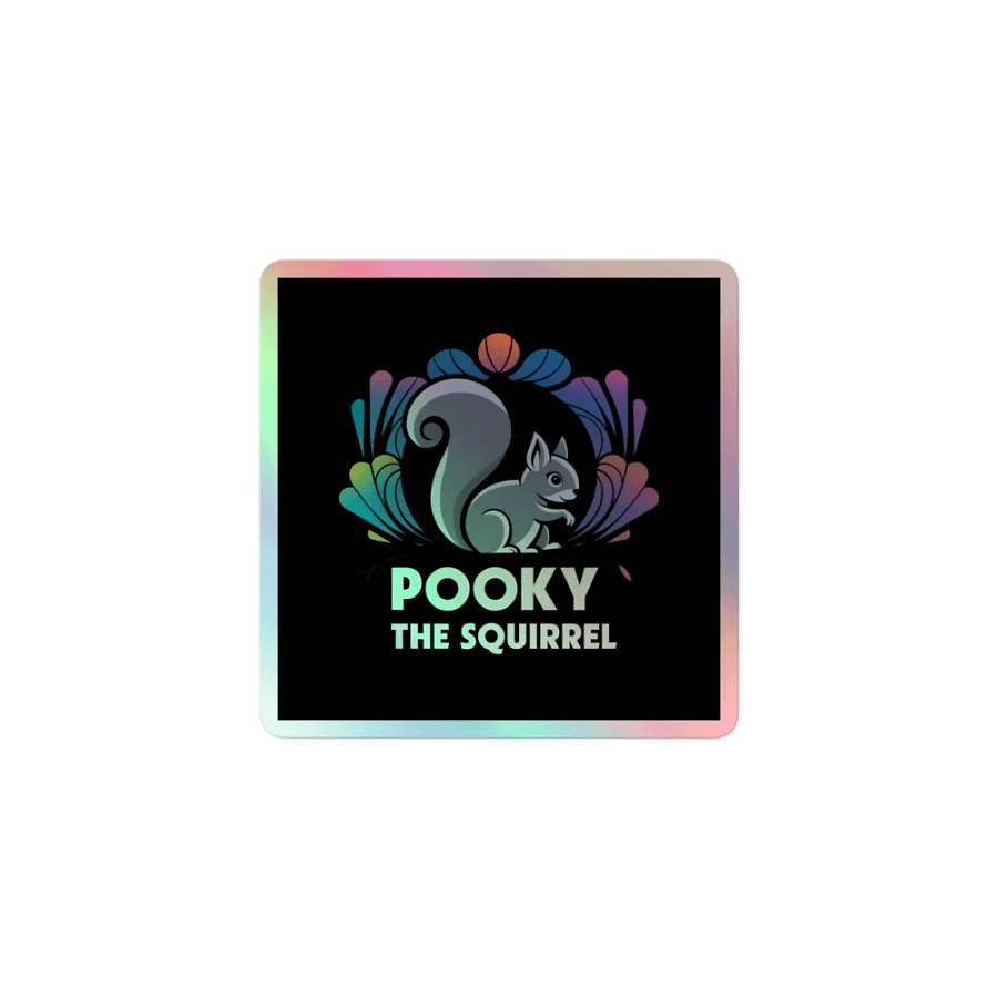 Pooky's Holographic Squirrel Sticker Set product image (1)