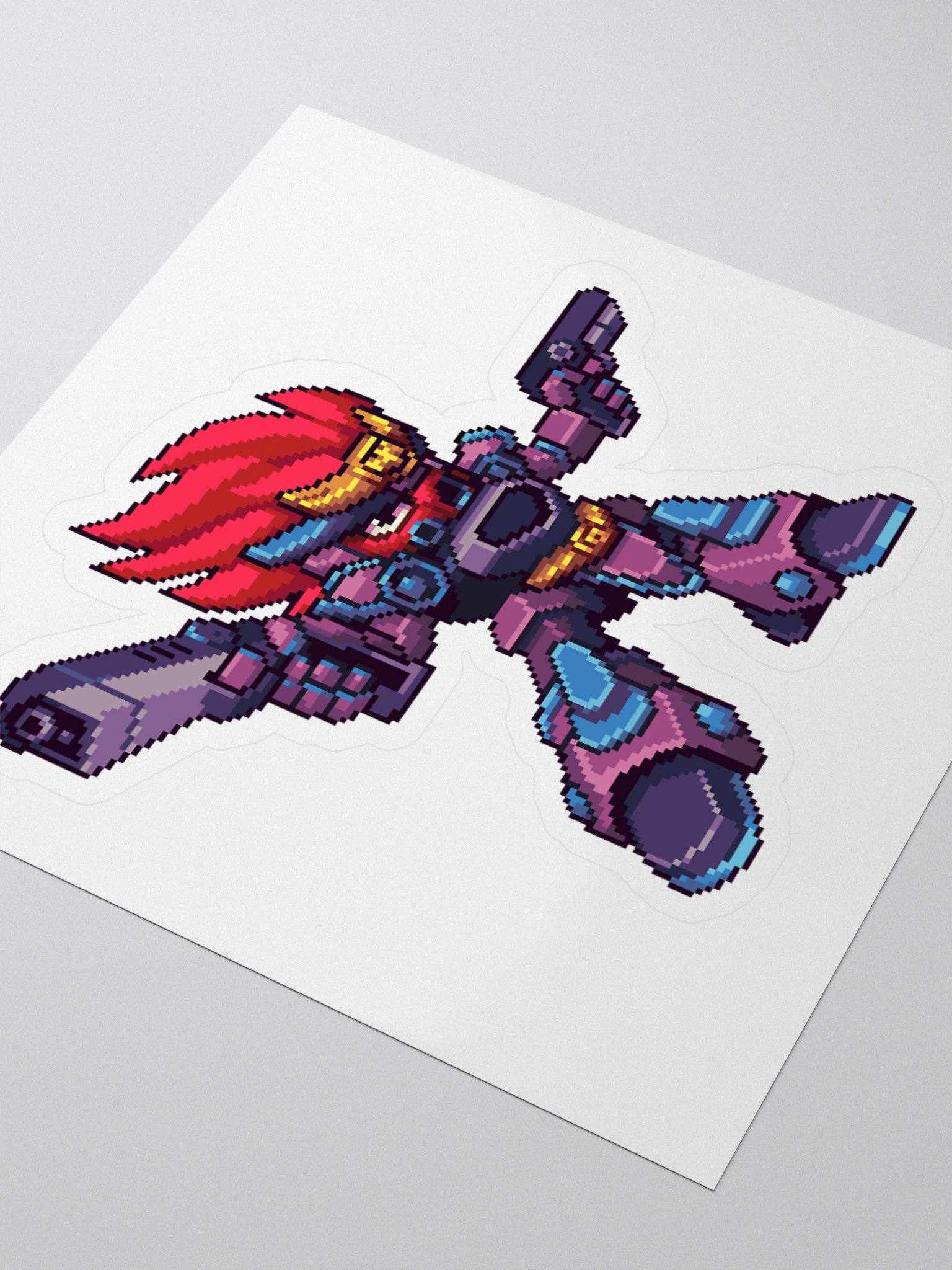 Next Generation Records Kiss Cut Sticker 8-Bit Logo product image (3)