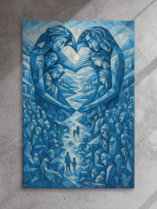 Guardians of the Journey – Abstract Blue Pathways product image (3)
