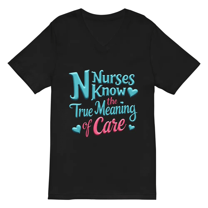 Nurse's Care Multicolored V-Neck Tee product image (3)