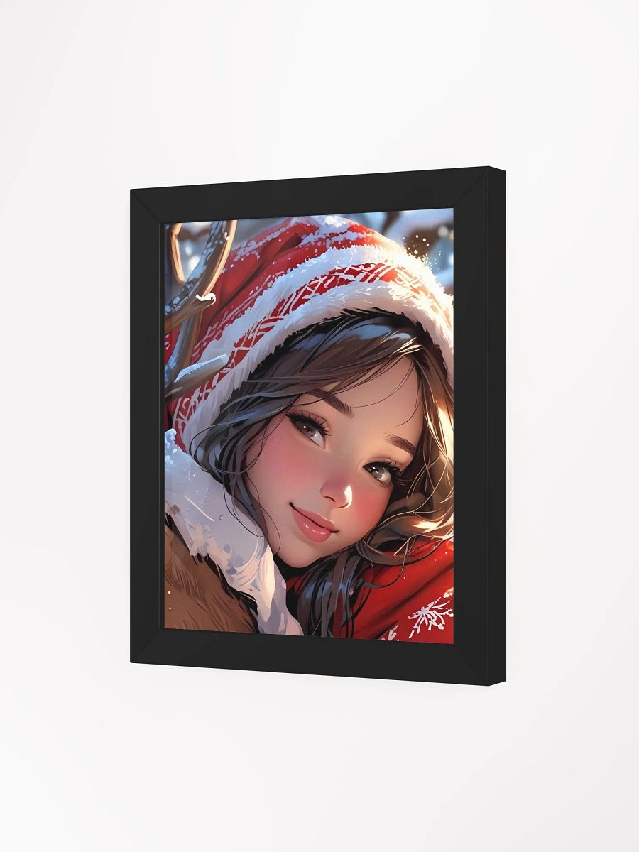 Cute anime girl Christmas Framed Poster product image (9)