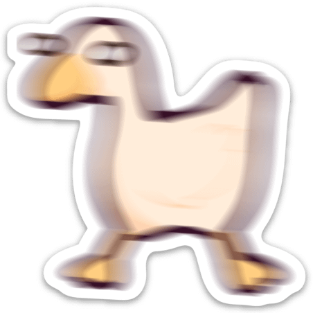 Scared Goose Sticker product image (1)