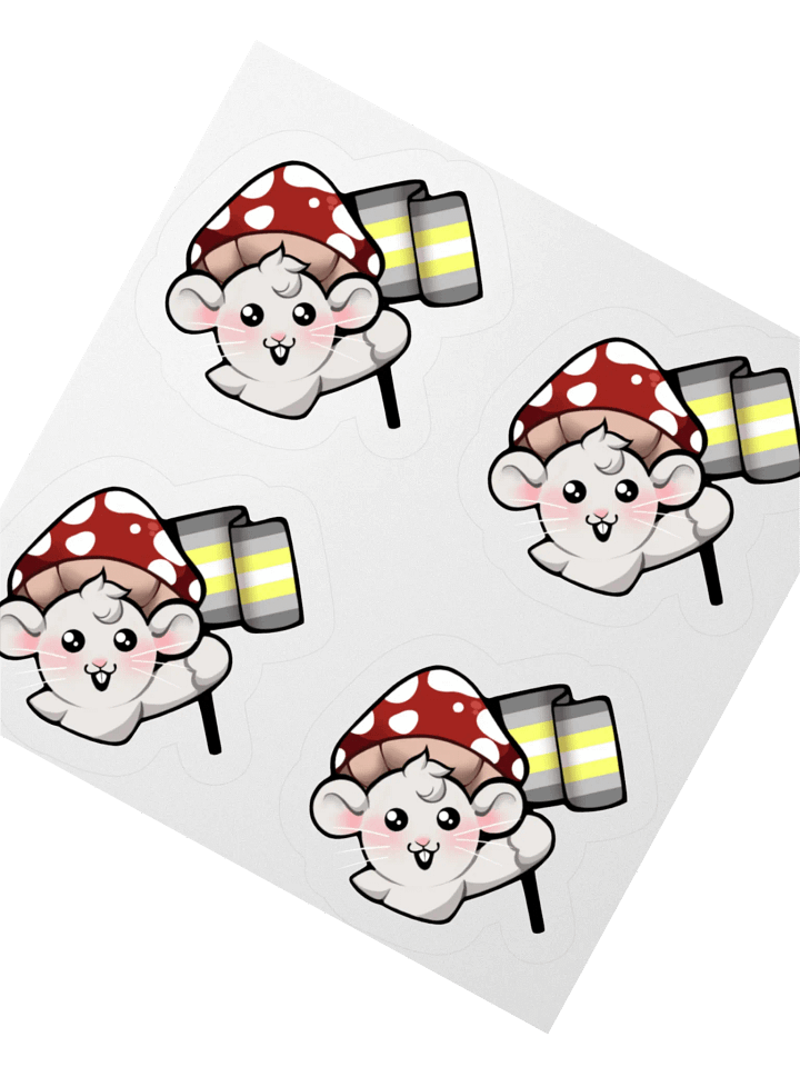 Demigender Pride Flag Stickers product image (2)