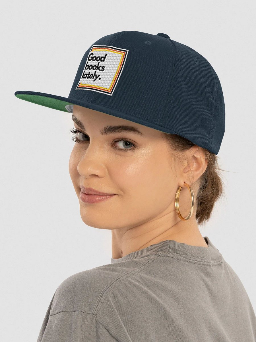 Vibrant Snapback Cap: Good Books Lately Edition product image (5)