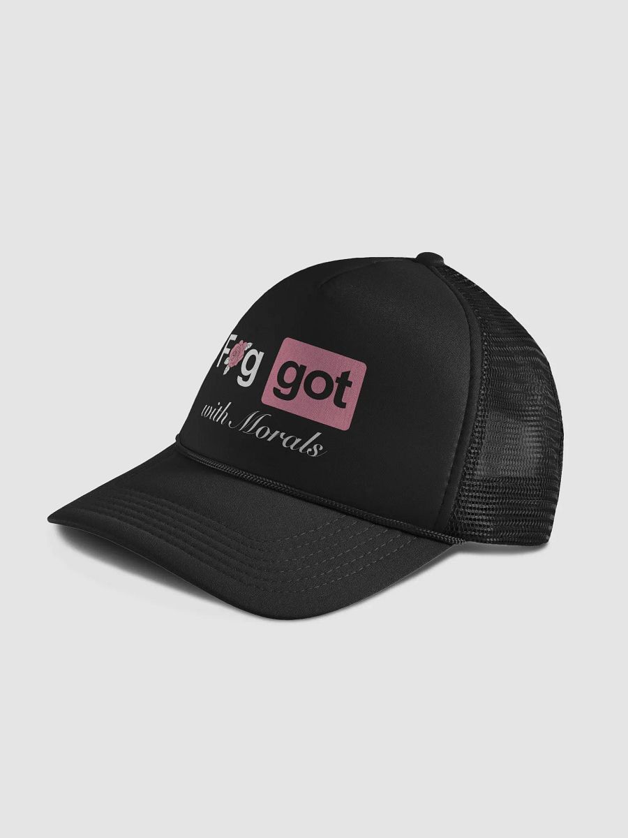 Faggot with Morals Trucker Hat product image (4)