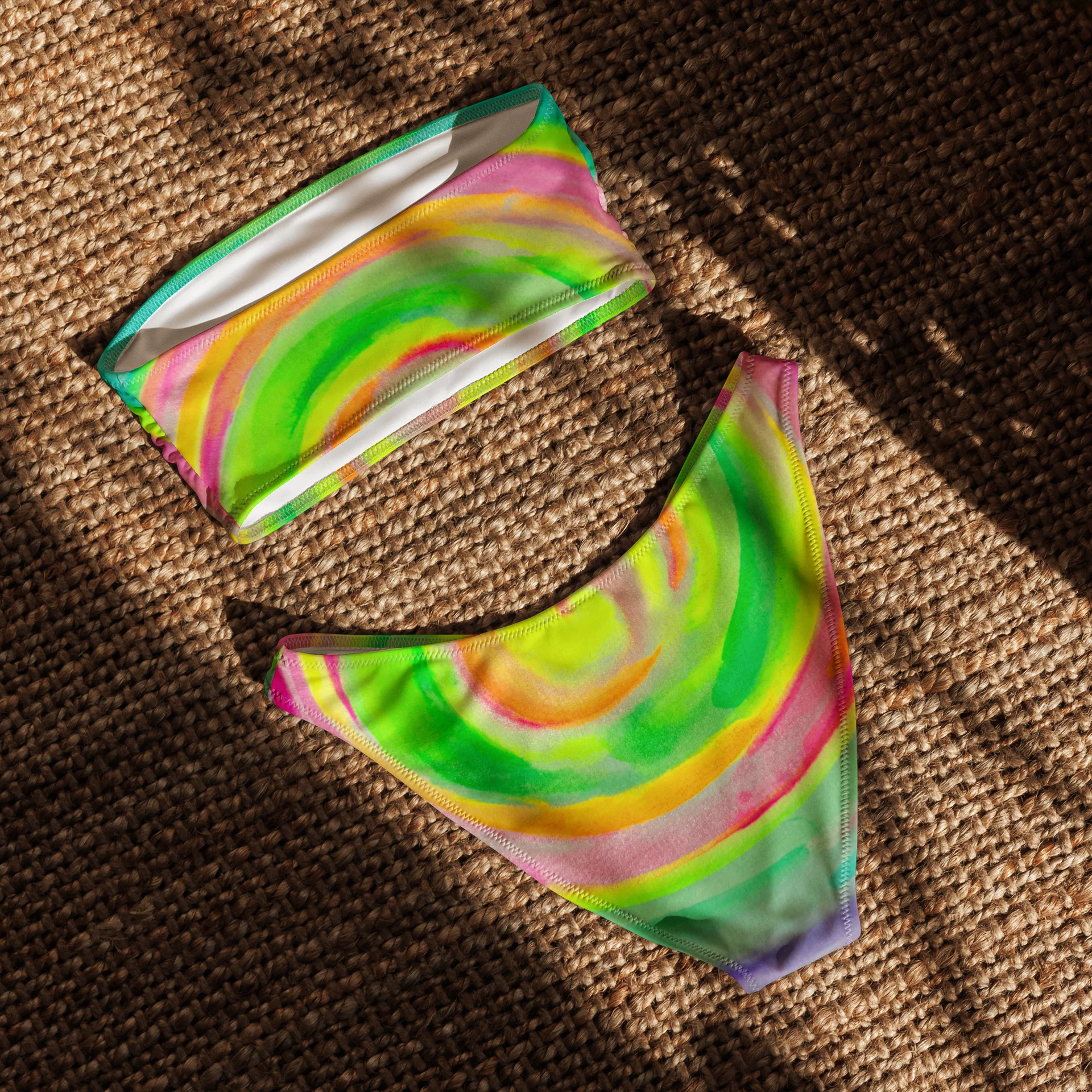 Watercolor Strapless Bikini product image (4)