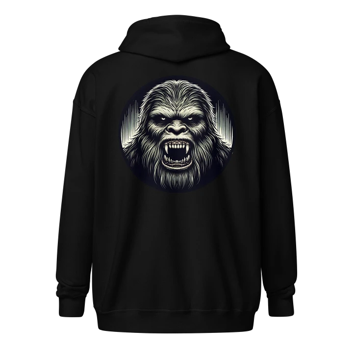 ANGRY BIGFOOT FACE ZIP HOODIE product image (1)