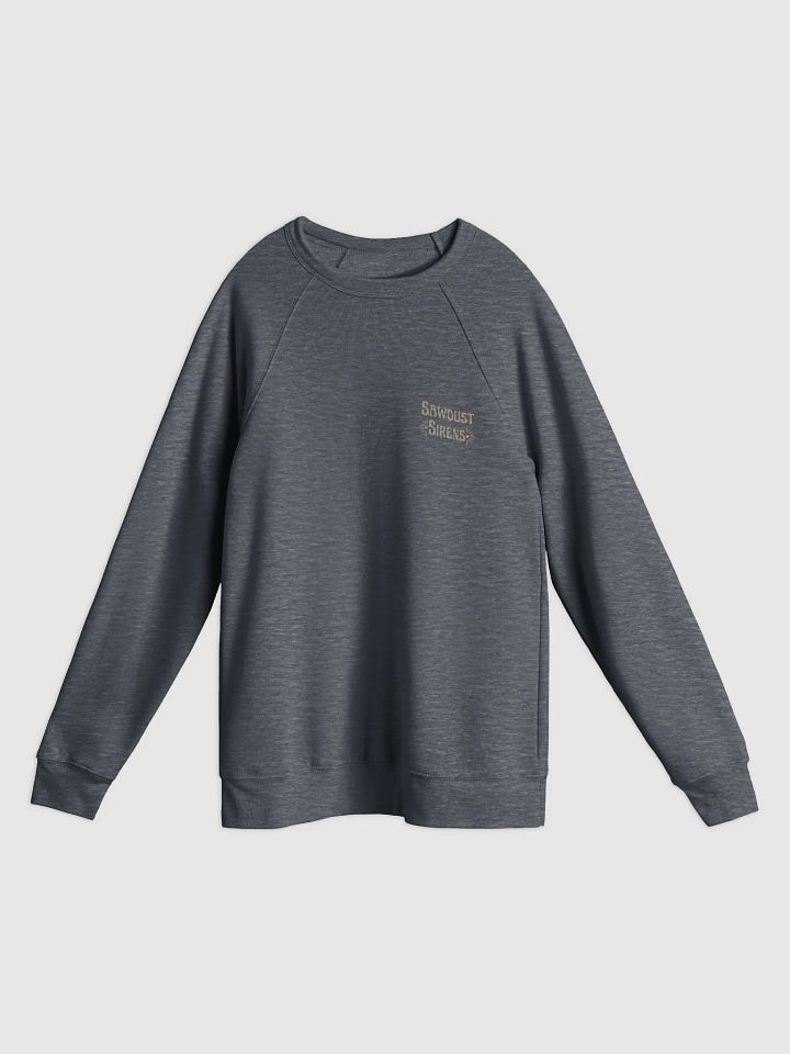Crosscut Saw Blonde Dolly Pinup Unisex Fleece Raglan Sweater product image (8)