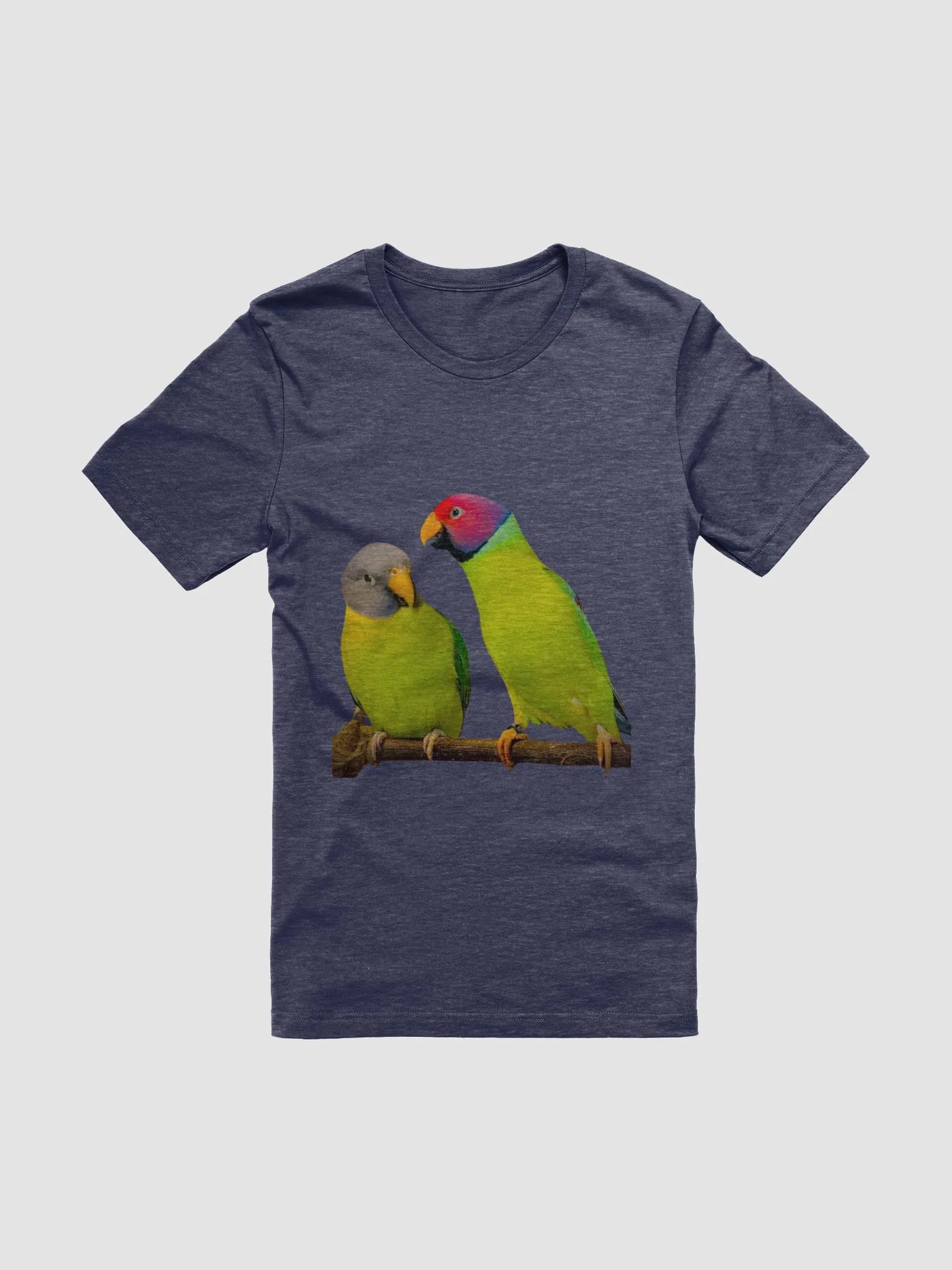 Vibrant Plumheaded Parakeets Unisex T-Shirt product image (1)