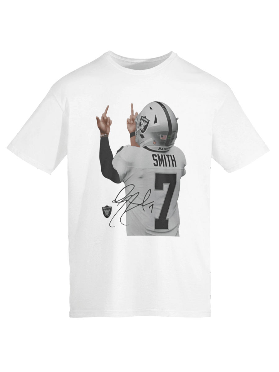 Geno Smith Middle Finger Las Vegas Raiders Signature Shirt product image (6)