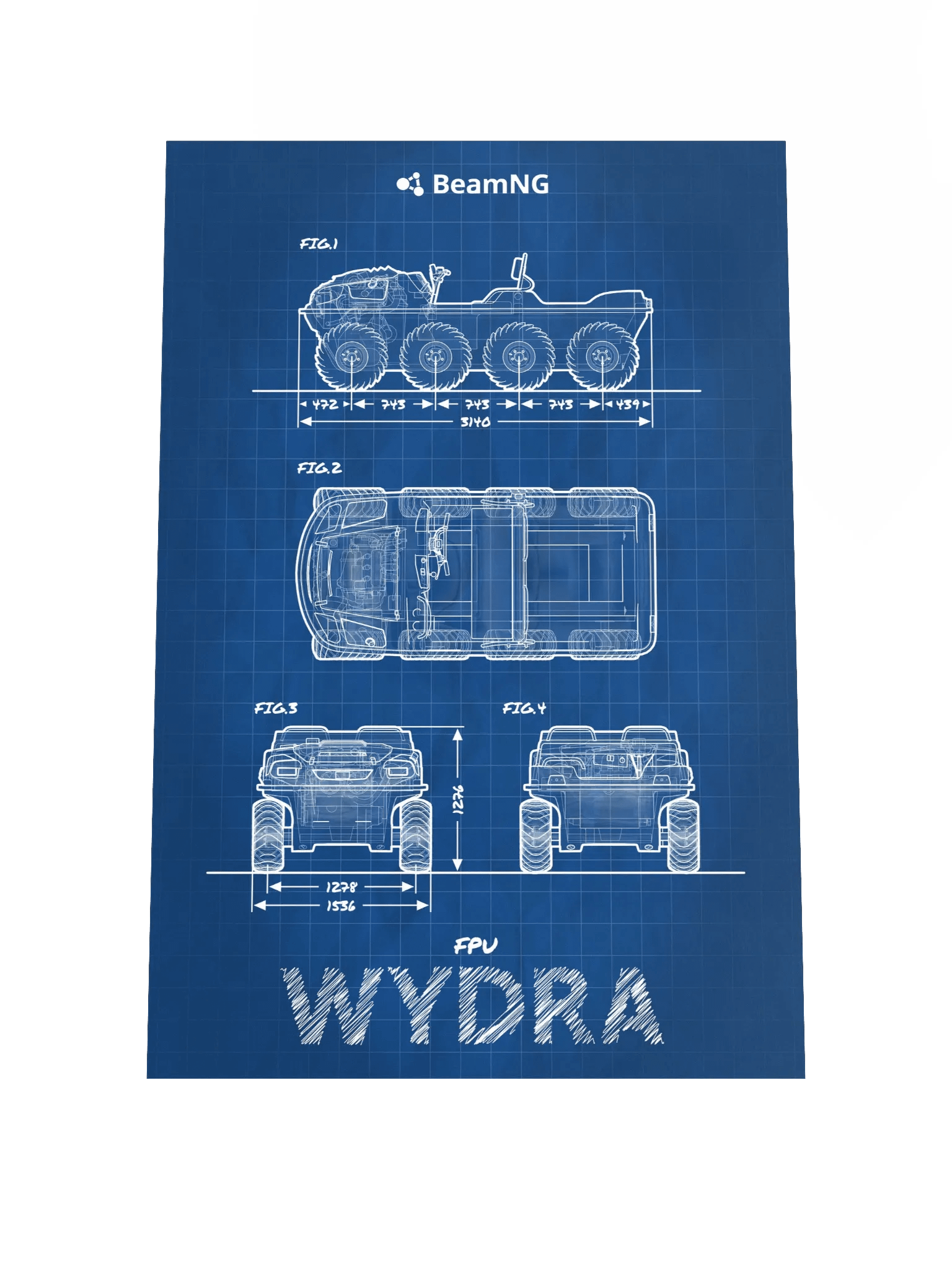 FPU Wydra Blueprint Poster product image (1)