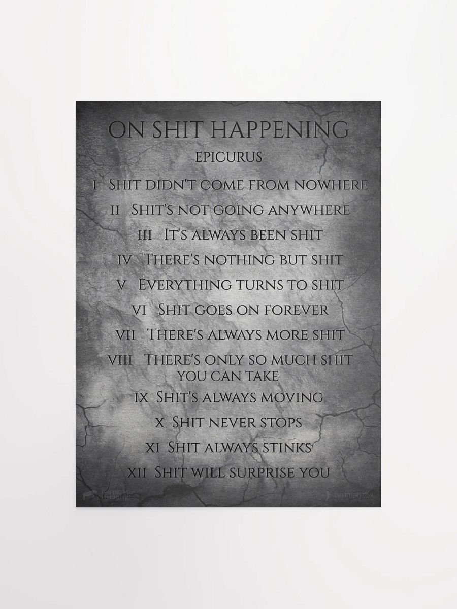 On SH!T Happening (Matte Poster) product image (2)