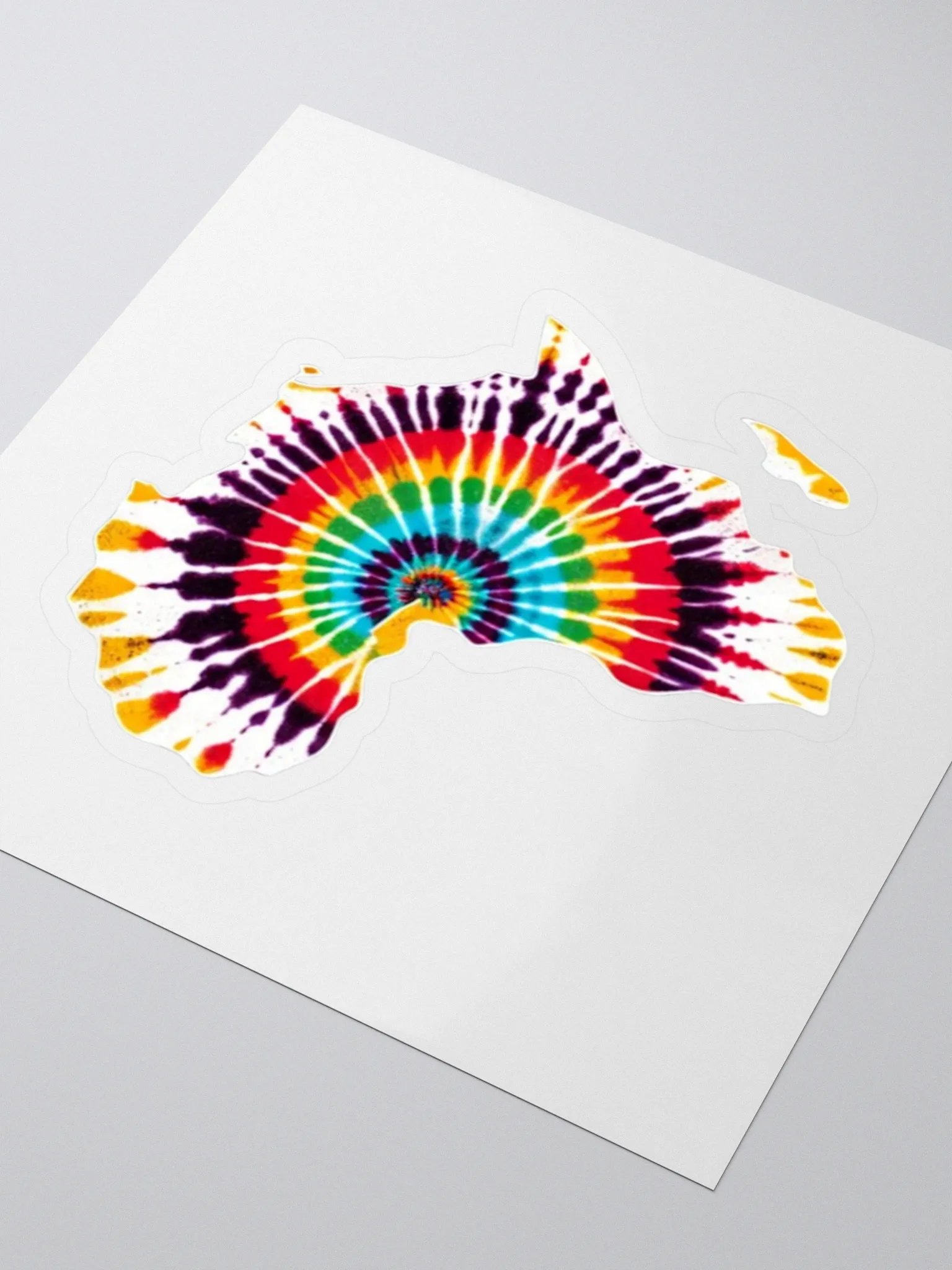 Map of Africa Tie and Dye Print Pattern Sticker product image (3)
