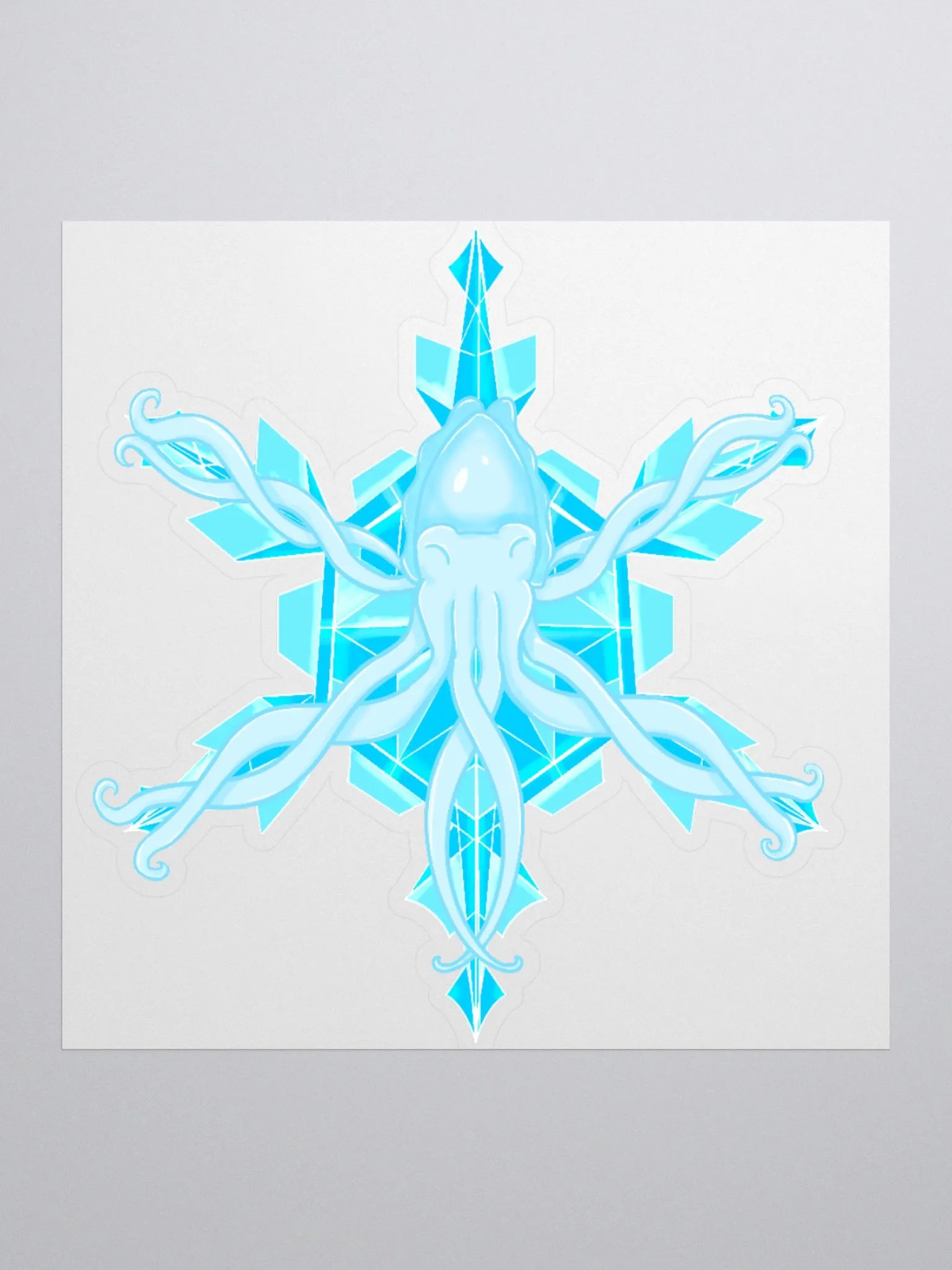 Snowflake Cuttlefish Sticker product image (2)