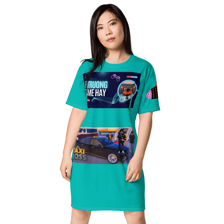 Váy thun in toàn thân/Full body printed T-shirt dress product image (1)