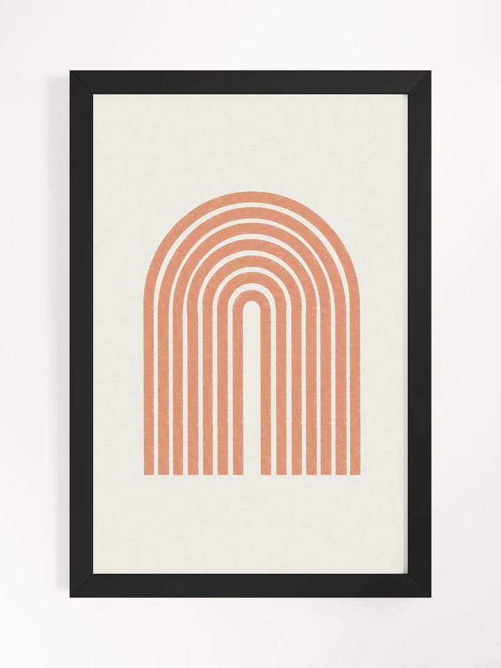 Symmetrical Coral Arch Framed Poster | Elegant and Modern Wall Art product image (2)