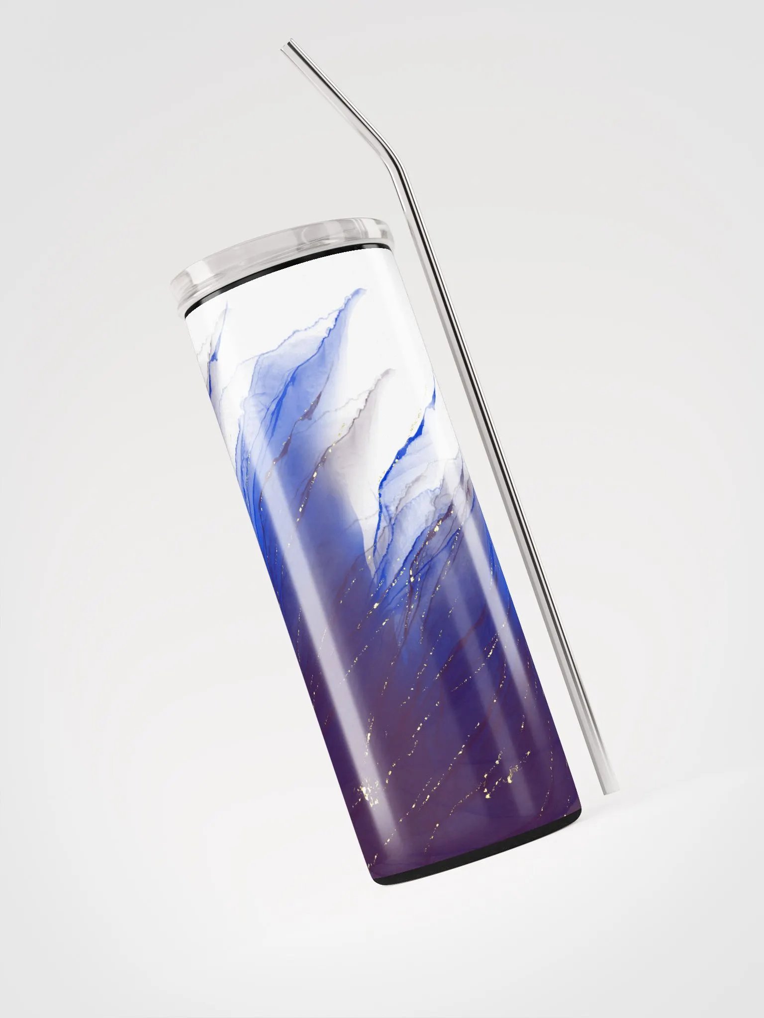 Twilight Whispers: Purple & Midnight Blue Tumbler product image (3)