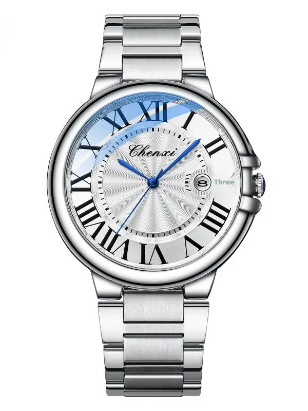Roman Couple Watches Calendar Steel Belt Waterproof Luminous Classic product image (3)