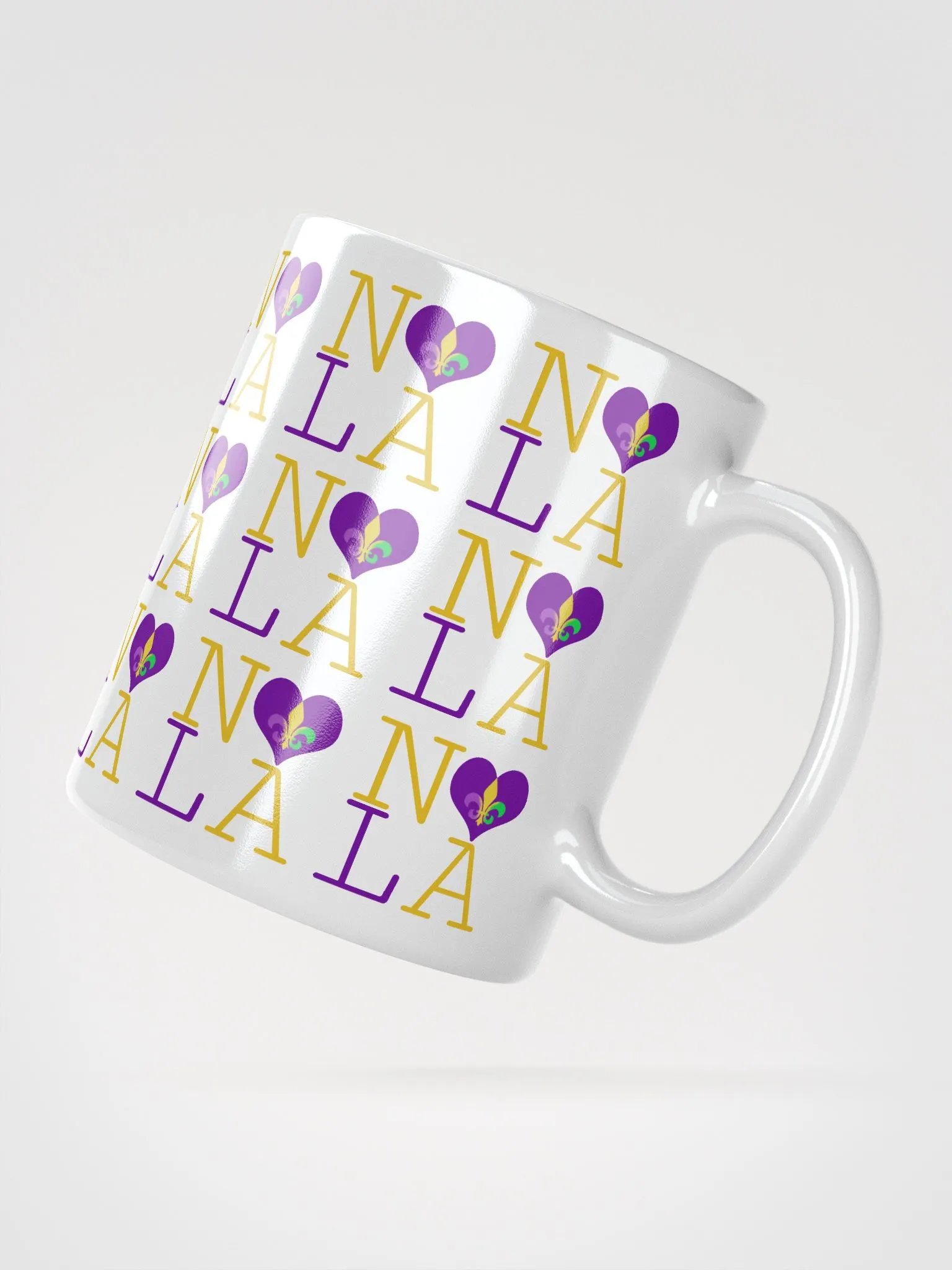 I LOVE NOLA **LEGACY MUG** (MARDI GRAS 3 FULL INFINITY) product image (5)
