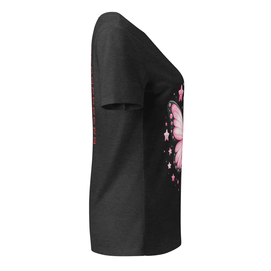 With Hope Butterfly Breast Cancer Awareness V-Neck T-Shirt – Wear Hope, Spread Strength 💖🦋 product image (6)