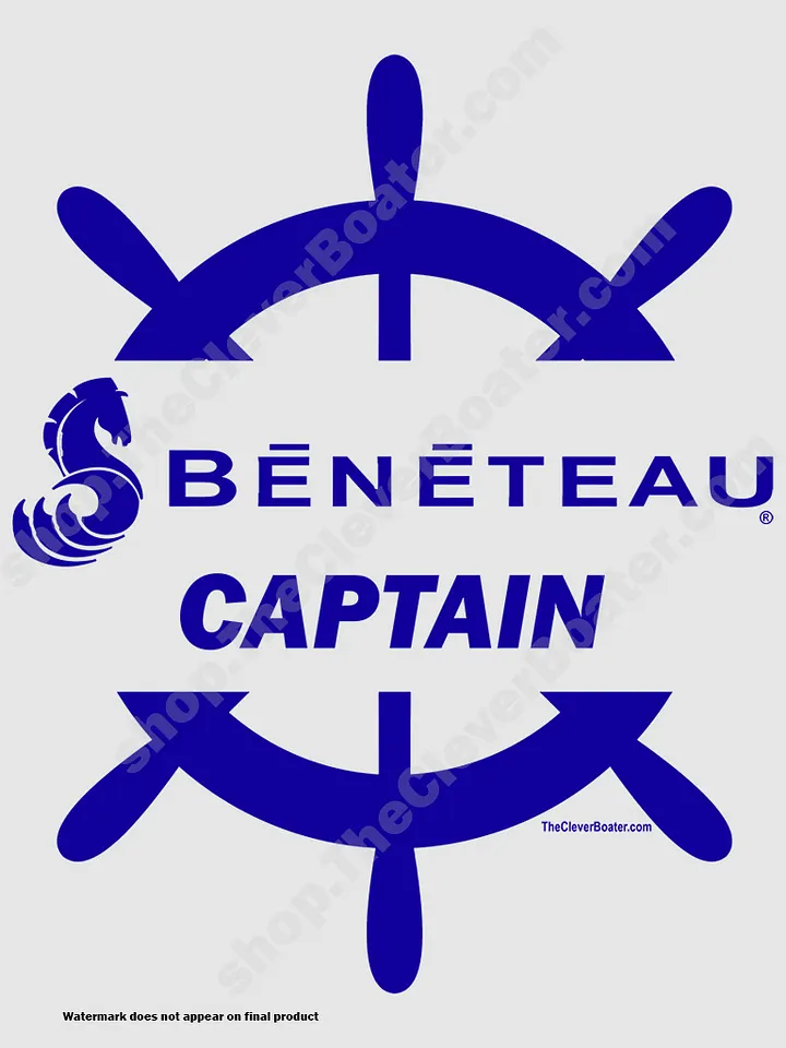 Beneteau Captain - T-Shirt - Light Shirt w/Blue Logo product image (2)