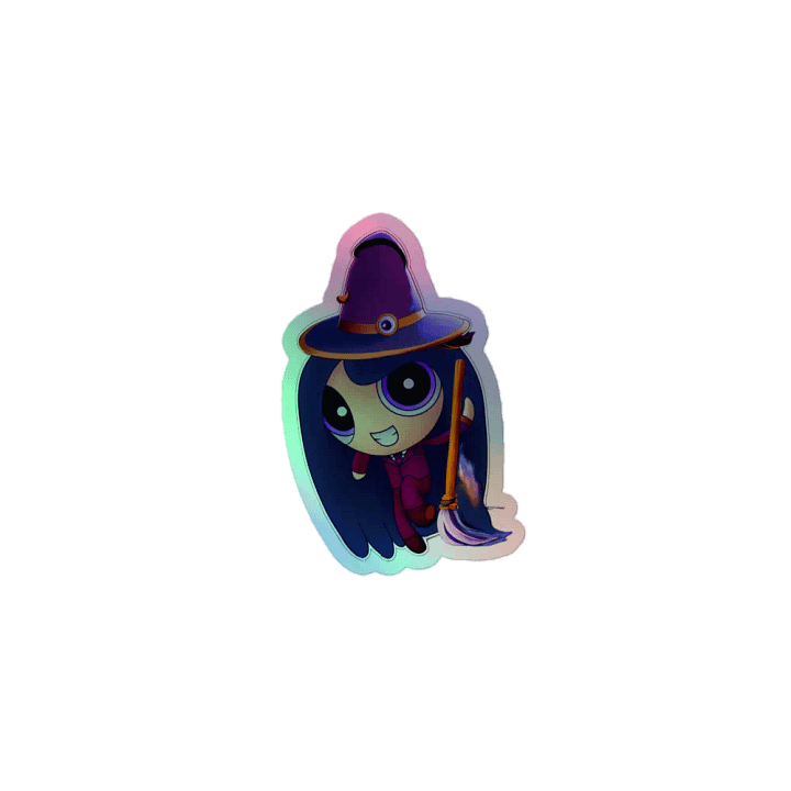 Witchy holographic sticker product image (1)