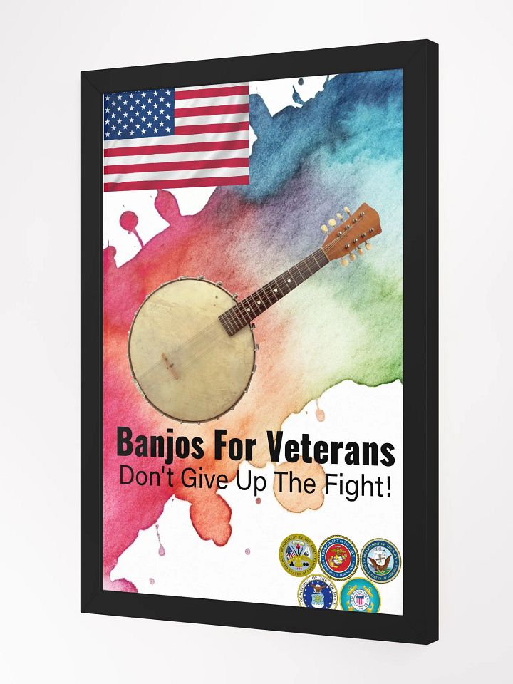 Banjos For Veterans (B4V) Artwork Framed High-Quality Matte Poster (in) product image (11)